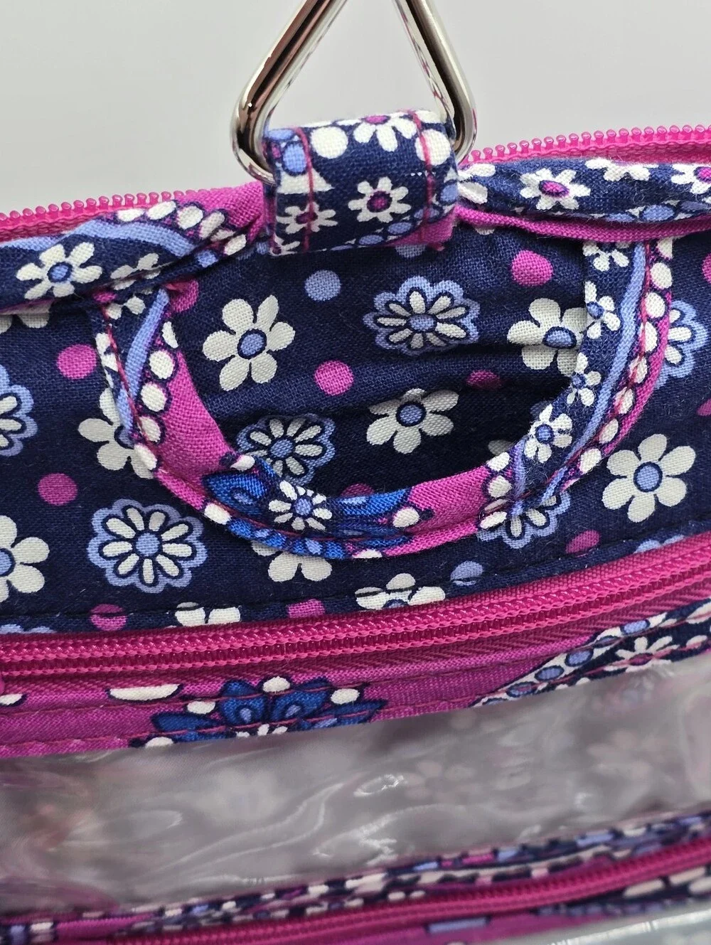 Vera Bradley Boysenberry Mini Hanging Travel Organizer Cosmetic Toiletry Bag